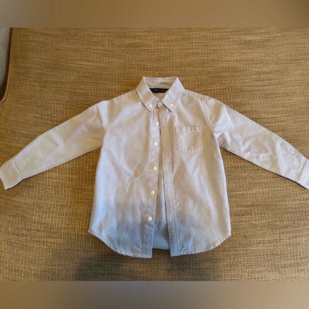 💯 Authentic Janie and Jack Light Blue Button Down Shirt